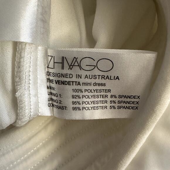 Zhivago The Vendetta Mini Dress White - Picture 13 of 16